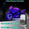 6Pcs Motorcycle LED Light Strips Multi-Color Neon Light Kits Waterproof DC 12V RGB Atmosphere Lights