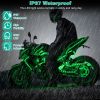 6Pcs Motorcycle LED Light Strips Multi-Color Neon Light Kits Waterproof DC 12V RGB Atmosphere Lights