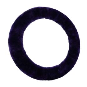 Purple Fluffy Steering Wheel Cover Warm Winter Plush Car Wheel Protector Universal Car Accessories for Women