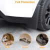 4Pcs Universal Fit Car Splash Guards Mudguard Flaps For Front Rear Tire with Hardware