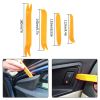 Stainless steel long distance car emergency key hook tool Triangle handle yellow warping plate 25-piece wedge airbag wrench combination tool