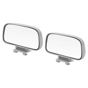 Large Field Of View Wide Angle Blind Spot Mirror Reflector (Option: Silver-2pcs)