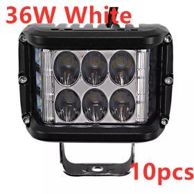 Motorcycle side flash 36W work light (Option: 36W White 10pcs)