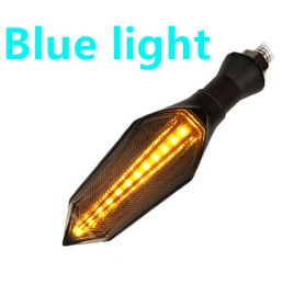 Motorcycle Two-Color LED Flowing Water Arrow Turn Signal (Option: Blue-1PCS)