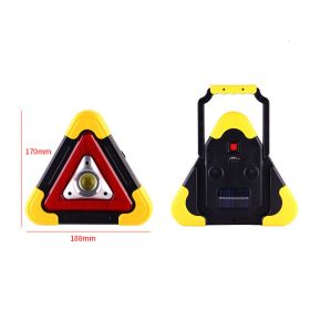 Compatible with Apple, Car Tripod Warning Sign Car Triangle Sign Auto Luminous Car Tripod Parking Reflective Solar Light (Option: B)