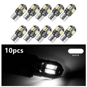 Car LED light t10 8 5730SMD width indicator light license plate light driving light pc board (Option: White light-10PCS)