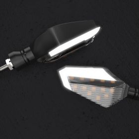 LED turn signal for off-road motorcycle modified accessories (Color: White)