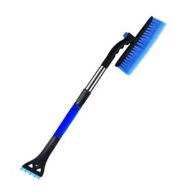 Vehicle Mounted Shovel Tool Snow Removal Brush Defrosting (Option: Blue-7475B)