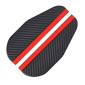 Simple Car Rearview Mirror Rain Eyebrow Shield (Option: Carbon fiber pattern)