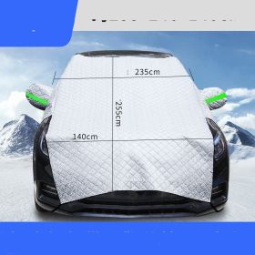 Extended And Thickened Antifreeze Winter Automotive Supplies (Option: Silver half cover snow block)