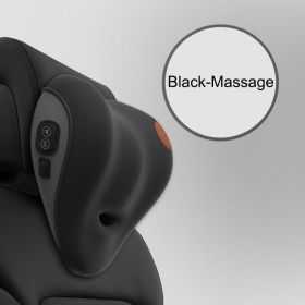 Car Seat Cushion For Car Headrest Lumbar Support (Option: Black-Massage headrest)