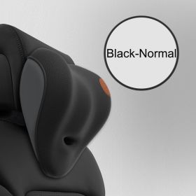 Car Seat Cushion For Car Headrest Lumbar Support (Option: Black-Normal headrest)