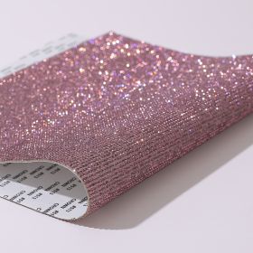 Rhinestones Paste Hot Drilling Glue Net Diamond Sticker (Option: Light Purple-12X20CM)