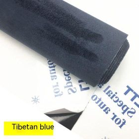 Self-adhesive Four-sided Elastic Suede Suede Car Interior Design Modification Furniture Decoration (Option: Dark Blue-20cm X30cm)