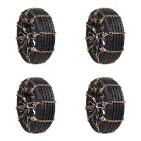 New Tire Snow Chain Car Snow Chain (Option: 4pcs)