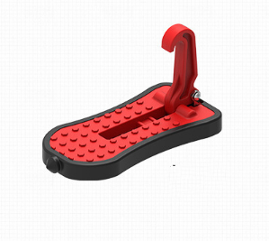 Car Foot Assist Pedal Car Modification Supplies Side Pedal (Color: Red)