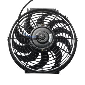 10" /12"/14"Universal Slim Fan Push Pull Radiator Cooling (Color: Black-12")