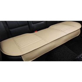 Car Front Rear Seat Cushion, Full Surround w/ Bamboo Charcoal (Color: Beige Rear Seat Cover)