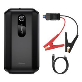 Vehicle Mounted Multifunctional Emergency Lighter (Option: Black-10000mah)