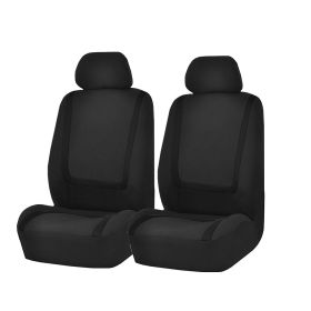 Fully Enclosed Four Seasons Universal Car Seat Cushion Seat Cover (Option: Full Black 4 Piece Set)