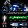 Saber-X LED Headlight Bulbs Conversion Kit,DOT Approved D6 Series CSP Chips Adjustable Beam Light Bulb With Fans Sets - 6000LM 6000K Cool White