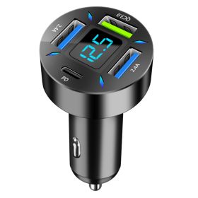 Four-port Car Charger 4USB Car Charger (Option: C177 fourport PD)