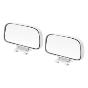 Large Field Of View Wide Angle Blind Spot Mirror Reflector (Option: White-2PCS)